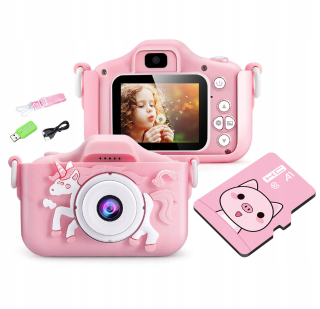 Detský fotoaparát - DIGITÁLNY FOTOAPARÁT PRE DETI Fotografický + 4GB KARTA