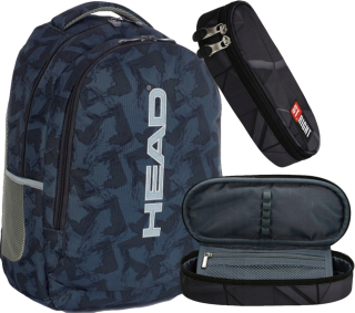 Školský batoh, taška - Astra School Bathpack Youth Head + Pencil Case 3D