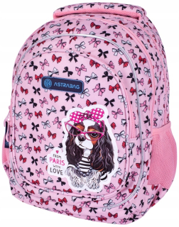 Aktovka školská taška - Astrabag Backpack School Bag Ergo so psom