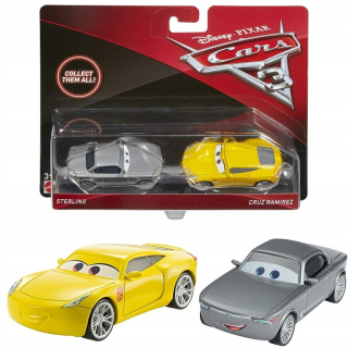 McQueen - Autá 3 Mattel 2pack Cruz Ramirez a Sterling