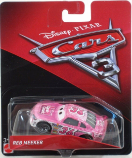 McQueen - Autá 3 Mattel Car R Reb Meeker 1:55