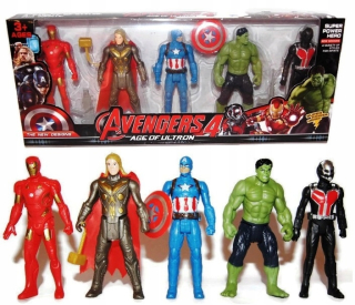 SPIDERMAN - Avengers 5 Figurines Hulk Iron Man Spiderman Sviečka