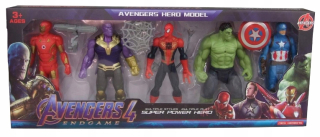SPIDERMAN - Avengers Figures 5 Spiderman Iron Man Hulk veľký