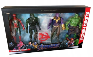 HULK - Avengers Figures Kit 4ks Thanos Hulk Veľká LED dióda
