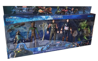 HULK - Avengers Figúrky Nastavte 5ks Legendy Hulk Groot