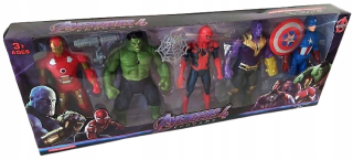 HULK - Avengers Figurines Set 5PCs Thanos Hulk LED 21cm
