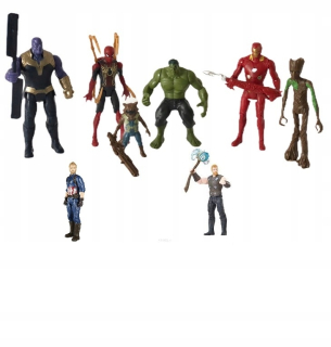 HULK - Avengers set 5 obrázkov Hulk Thanos Spider Man