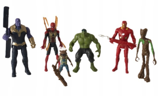 HULK - Avengers set 5 obrázkov Hulk Thanos Spiderman