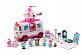 HELLO KITTY Ambulancia a záchranu Hellicopter Ahoj Kitty
