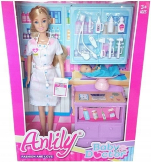 ENCHANTIMALS - Anlily. Doktor s dieťaťom a príslušenstvom