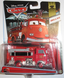 McQueen - Autá Cars Mattel Edek Fire Service Strażak Auto Red
