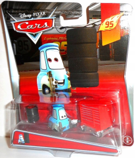 McQueen - Automobilové vozidlá R Mattel Fork Trolley členo posádky Guido