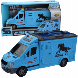 Nákladné auto - Auto Transporter na prepravu koní + kôň
