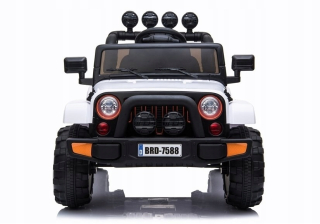 McQueen - Auto pre batériu Jeep BRD-7588 Biela 4 × 4
