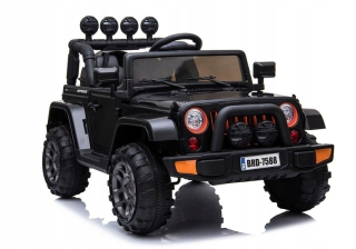 McQueen - Auto pre batériu Jeep BRD-7588 čierna 4 × 4