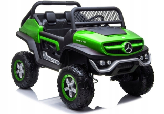 McQueen - Auto pre MERCEDES UNIMOG Zelená batéria