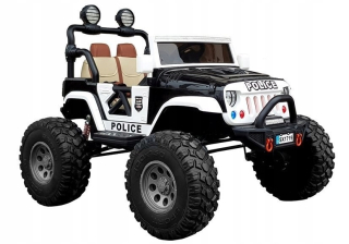 McQueen - Auto na batérii SX1719 Čierna polícia