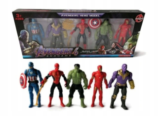 Pomstitelia zsetaw 5 ks Spiderman Hulk Iron Man