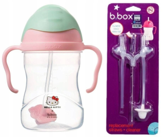 HELLO KITTY B.BOX BIDON s Słomkou 240ml Ahoj Kitty + Straws C