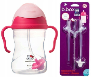 HELLO KITTY B.BOX BIDON s Słomkou 240ml Ahoj Kitty + Straws P