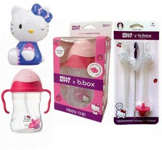 HELLO KITTY B.BOX BIDON SET SŁOMKA Ahoj Kitty Free