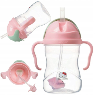 HELLO KITTY B.box Bidon 240 ml s naloženým slamou Ahoj Kitty