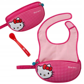 HELLO KITTY B.BOX BIB V SACHET SPOON Ahoj Kitty