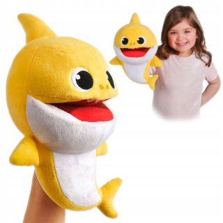 Baby Khark Shark Bábkový žltý Mascot Spieva