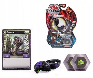 Bakugan - Bakugan Darkus Fangzor Figúrka Guľa BAKUCORE CARD