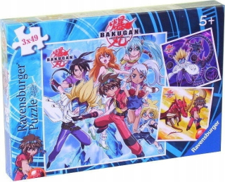 Bakugan - Bakugan puzzle 3x49 el. RAVENSBURGER 092963