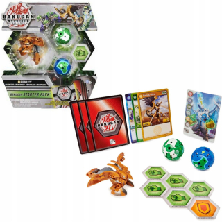 Bakugan štartér Sairus Ultra, Fangzor Mantanoid, Howlkor Ramparian + karty