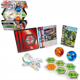 Bakugan Starter Trox Nobillious Ultra, Ryerazu, Cimoga + karty