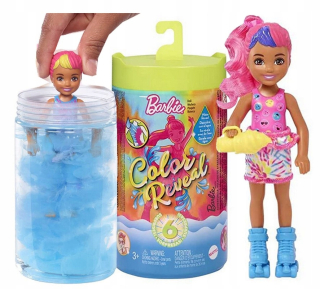 Barbie bábika - Barbie Chelsea Color odhaľuje neónovú prekvapenie bábiky