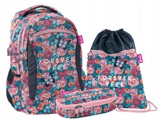 Školská taška - batoh, set, zostava - BARBIE lovely BACKPACK set peračník BAFL taška