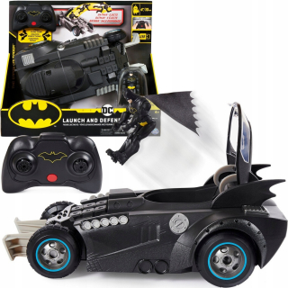 BATMAN -  Batman Batmobil diaľkovo ovládaný s katapult 30cm