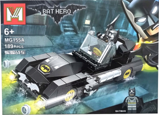 BATMAN -  Batman Stavebné bloky Batmobil Figurine Set Super Heroes