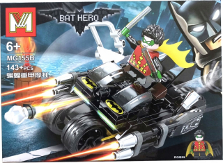 BATMAN -  Batman Stavebné bloky Robin Batmobil Set Super Heroes