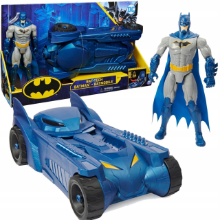BATMAN -  Batman figúrka Set Batmobil Bat-Tech