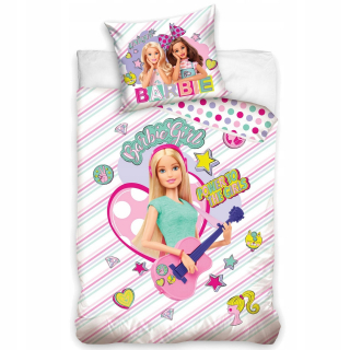 Barbie -  Bavlna Barbie Posteľná bielizeň 160x200 + 70x80cm