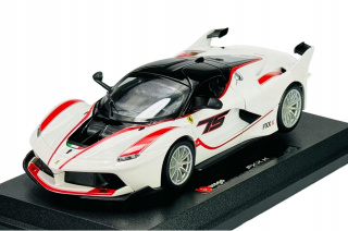 BBURAGO FERRARI FXX K WHITE 1:24 NOVÝ KOVOVÝ MODEL 26301