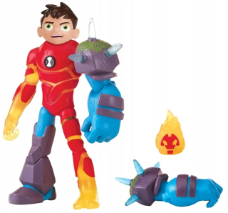 BEN 10 -  Ben 10 Figurine Ben-HeatBlast-ShockRock 13cm 76142