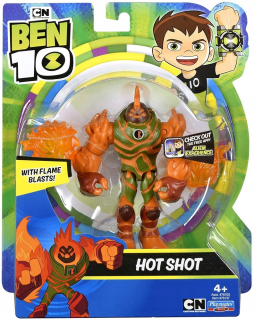 BEN 10 -  Ben 10 Figurine Hot Shot Fire guľky