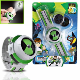 Ben10 projekčné hodiny animované hodiny Anime figúrky svetelné zvukové projekčné svetelná hodinová