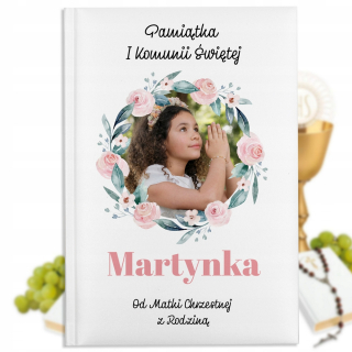 BIBLICKÝ DAR SPOMIENKA NA PRVÉ SVÄTÉ PRIJÍMANIE VAŠE MENO FOTO DÁTUM