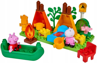 Pepa Pig - Big-Bloxx Peppa Pig Camping Pras PEPPA bloky