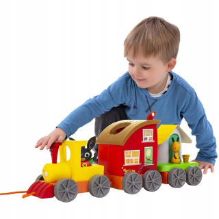 BING A PRIATELIA - Bing Locomotive Chata Set 2N1 Obrázky FLOP 3547
