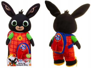 BING A PRIATELIA - Bing Plush Rabbit Naučiť sa šaty s batohom