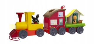 BING A PRIATELIA - Bing Bing Vlak Set 2N1 + Chata Figurine Flop