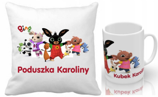 BING A PRIATELIA - Bing Cushion Set + MUG + NAME