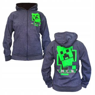 MINECRAFT  - Mikina bavlny Minecraft SM Veľkosť 134 cm